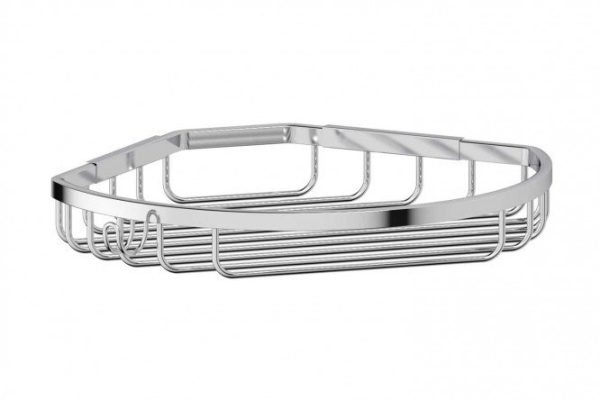 Corner lattice shelf with hook FBS Ryna 24.2x3.7x22.4 cm