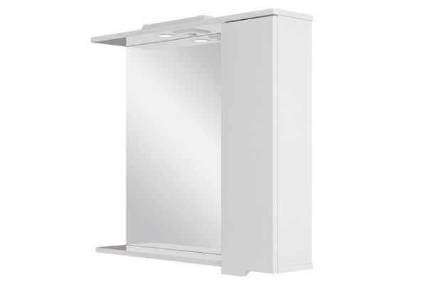 Single-door mirror cabinet Sanstar Line 80 144.1-2.5.1. 80.8x74.7x17.1 cm, Right