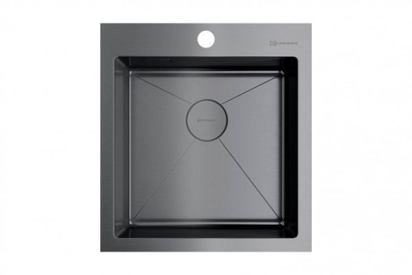 Inset sink OMOIKIRI Akisame 46-GM 4973095, burnished steel 46x51x20 cm