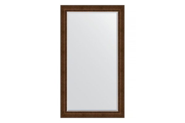 Floor mirror with bevel in a baguette frame EVOFORM BY 6179 aged bronze with ornament 117x207 cm
