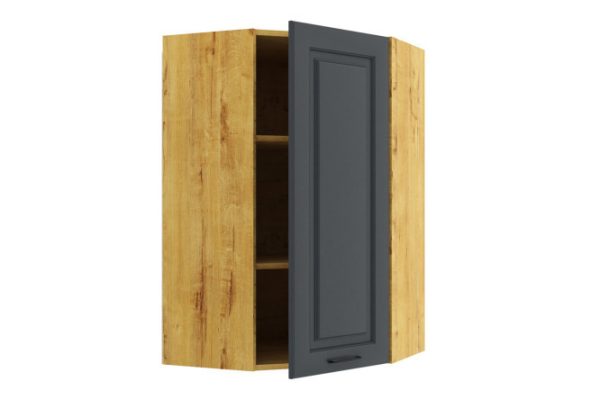 Facade of Marengo corner wall cabinet 41.5x95.6 cm, Marengo color