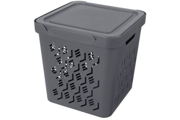 Universal box with lid Deluxe 28.6x28.6x28.6 cm, 18 l
