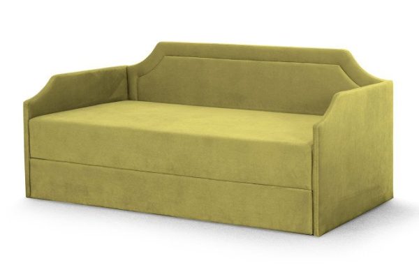 Sofa bed with lifting mechanism Fly 80x190 cm color mustard