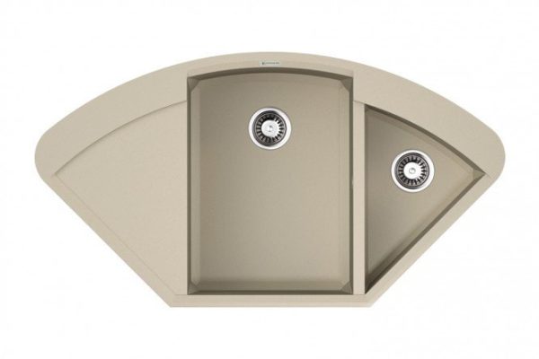 Inset sink with wing OMOIKIRI Sakaime 105C-SA 4993125, beige 105x57.5x21 cm