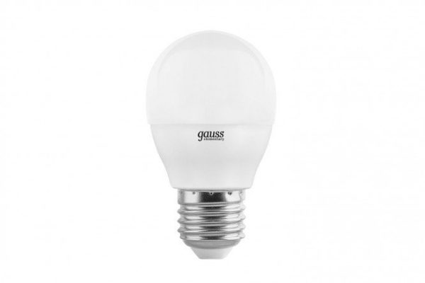 LED lamp Gauss Elementary Ball 520lm 3000K 8W, E27, Warm