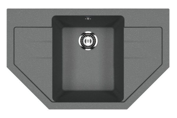 Inset sink with drainer ULGRAN u-609 343 79x49x20 cm