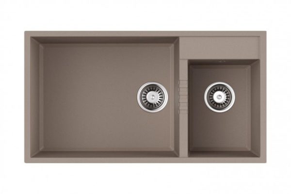 Inset sink OMOIKIRI Tedori 85-2-U-SA 4993942, beige 85x46.5x21.5 cm