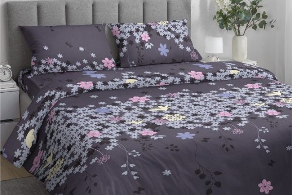 Bed linen set Forget-me-not Calico 145x215 cm, 1.5 sleeping