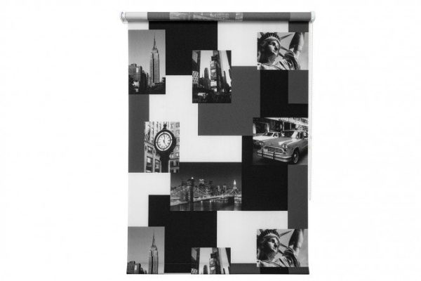 Roller blind COMFORT New York color grey, 120x175 cm