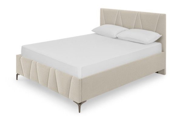 Bed with lifting mechanism Bogema color beige 160x200 cm