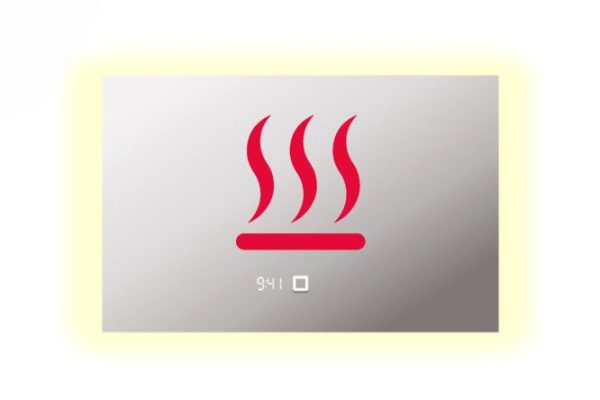 Mirror with LED lighting ALIAS Quarter q801003015 100x80x2 cm