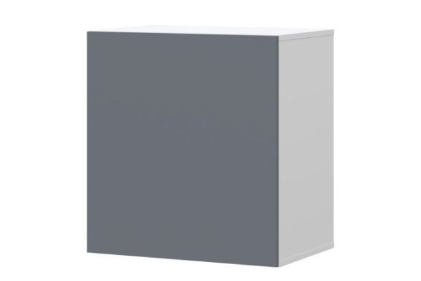Cabinet Oscar Moon 60x64 with door, white / graphite soft