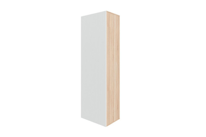 Wardrobe Oscar Amelie 60x192 cm with door, Sonoma oak, talc wave