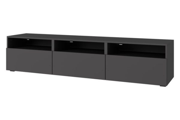 Cabinet Oscar Line 180x40x40 cm, 3 drawers and 3 shelves, anthracite