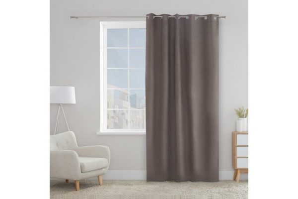 Curtain ESTUDI BLANCO Carlina 180x280 cm, 1 piece, gray-brown
