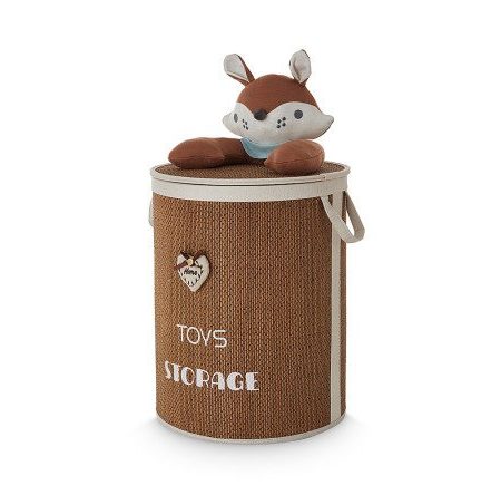 Laundry basket with lid Little Fox 36x46x36 cm
