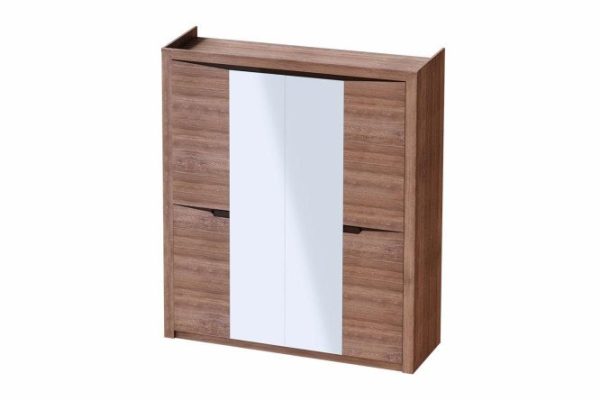 Wardrobe 4-door Sorento oak stirling 196.5x220x54.5 cm