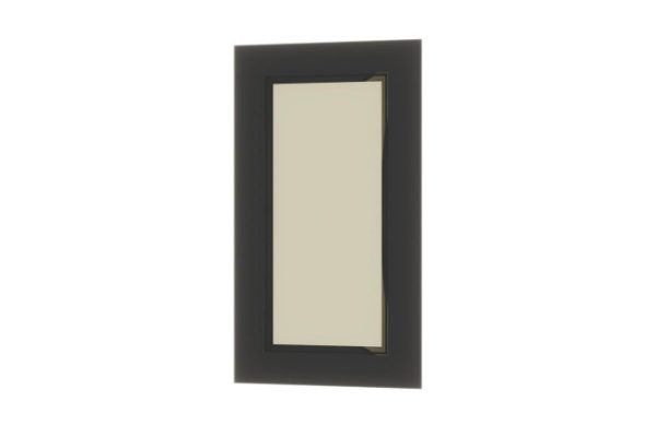 Marengo cabinet facade with glass 39.6x71.6 cm, Marengo color