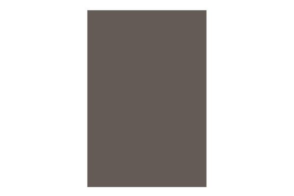 Decorative side wall Demi for wall cabinets 33.7x50 cm, matte taupe color