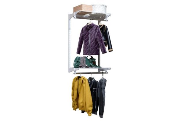 Wardrobe system 600x450 TITAN-GS 74011120 with two-tier hanger