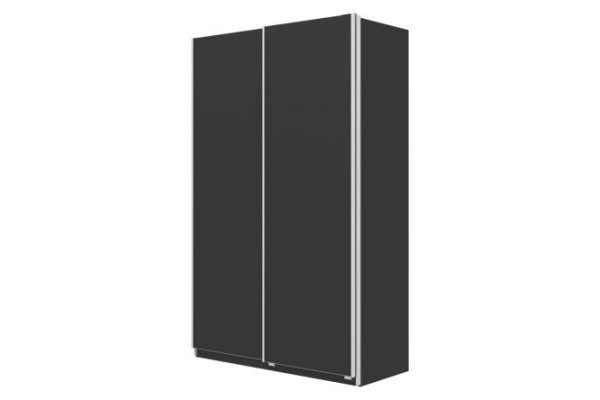 Sliding wardrobe Oscar 150x236x59.6 cm, black