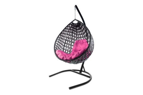 Hanging chair Drop Lux 72x186x98 cm, base and frame color black, finishing black