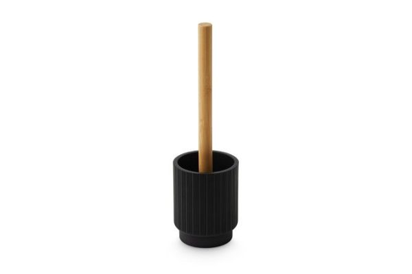 Toilet brush in stand EVIO Malmo 10.4x35x10.4 cm, Polyresin