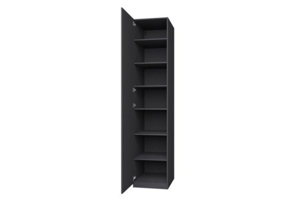 Wardrobe 1-door Oscar Line 50x236x59.6 cm, anthracite