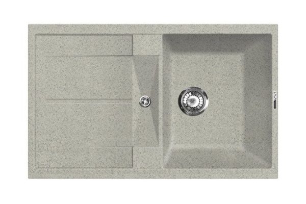 Inset sink with drainer LAVA L6.SCA 78x50x19 cm