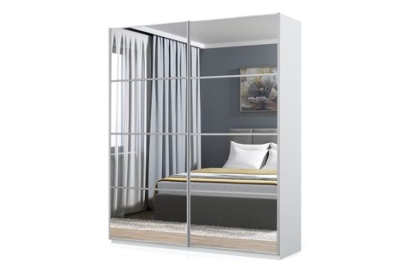 bx4jf1gfb8q6i2bje1k0r9154u5jaenc.jpg Sliding wardrobe Oscar Ultra 200x236x58 cm, white, facade - mirror