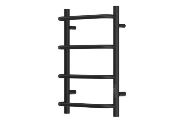 Electric heated towel rail POINT Nika P4, black PN08846B 43.2x60x13.6 cm