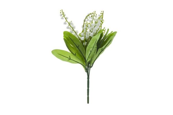 Artificial branch Lily of the Valley 19x19 cm