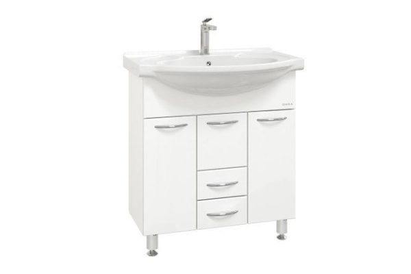 Floor stand ONIKA Monika 107501 71 cm, frame color white, facade white