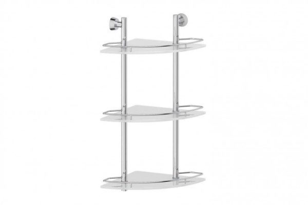 Corner shelf 3-tier FBS Vizovice 27.6x61.8x27.6 cm