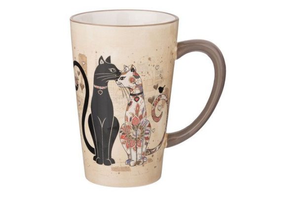 Mug Parisian Cats 530 ml, Ceramics