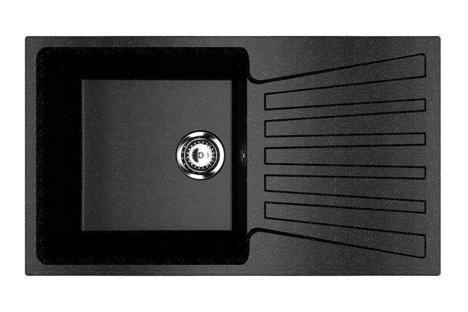 Inset sink with drainer ULGRAN u-703 308 83x48x19 cm