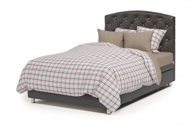 Ottoman with a lifting mechanism Premium Luxury color chocolate, brown 160x198 cm