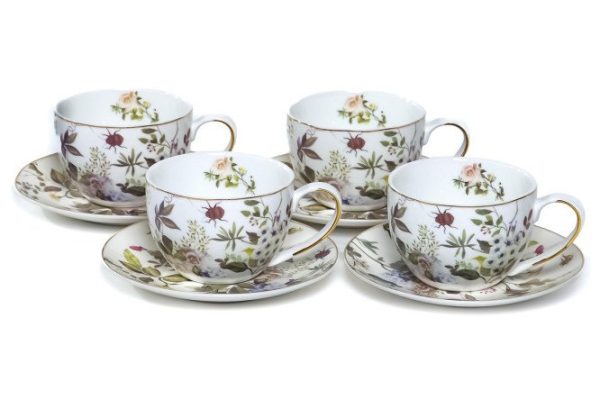 Tea set Verona 4 persons, 8 pcs., Porcelain