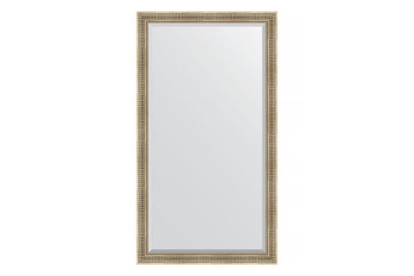 Floor mirror with bevel in a baguette frame EVOFORM BY 6161 silver aqueduct 112x202 cm