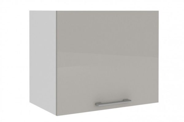 Front for wall cabinet Amika 59.6x49.6 cm, pearl gray glossy color