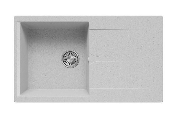 Inset sink with drainer POLYGRAN Gals-860 86x50x20 cm