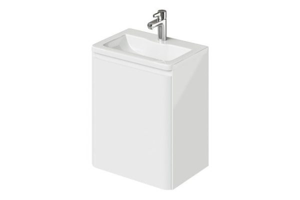 Hanging cabinet Roberto 49.4 cm, frame color white, facade white