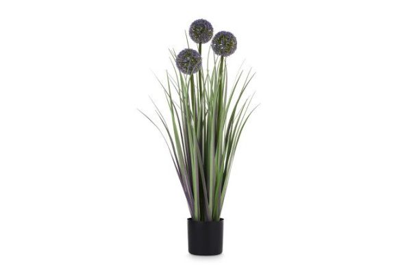 Artificial plant Allium in a pot 20x20 cm