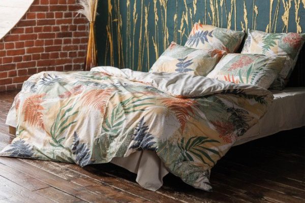 Bed linen set Fern Cotton 148x215 cm, 1.5 sleeping