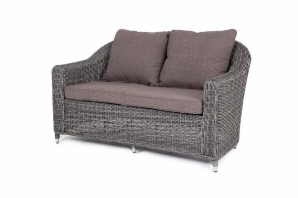 Double sofa 4SiS Con Panna 137x80x80 cm, graphite color