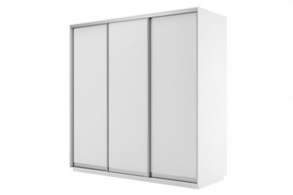 Sliding wardrobe 3-door Slide 210x220x60 cm, white snow