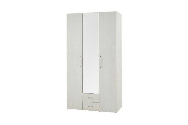 Wardrobe for clothes and linen Cancun 120x230x57.9 cm, light ash Anchor