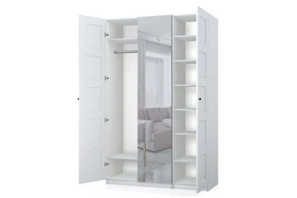 c2evr59p7szmdpkar0v1x7cz4k7f0tj7.jpg 3-door wardrobe Oscar Bergen 150x236x59.6 cm, white, with one mirror
