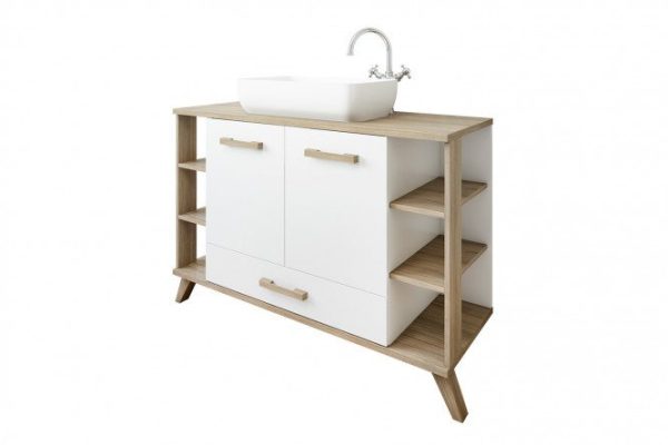 Sanflor cabinet Ingrid 120 cm, white, Swiss elm