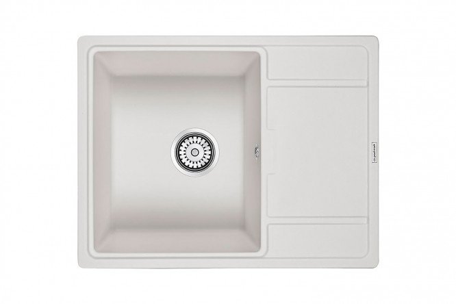 Inset sink with wing PAULMARK Weimar PM216550-WH 65x50x20 cm